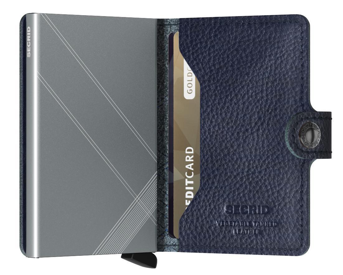 Geldbörse dunkelblau Secrid Miniwallet Stitch Linea Navy bestick