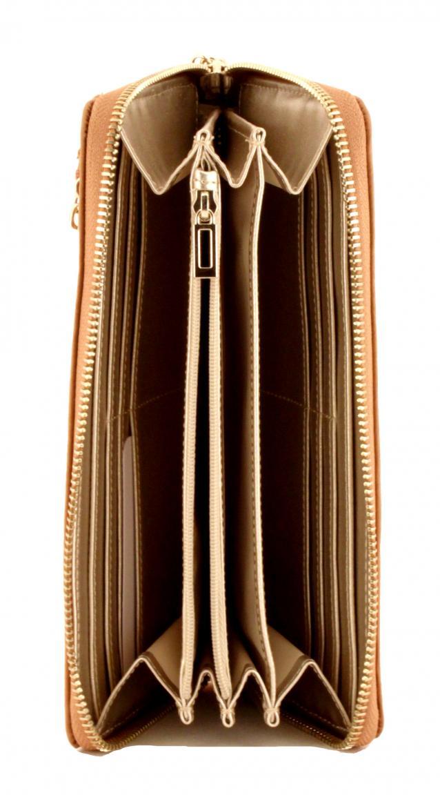 Geldbörse mit Handschlaufe Guess Alby SLG Mocha Print