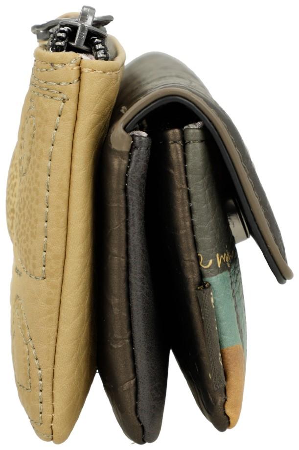 Geldtasche Anekke bronze Muse dunkelbunt Amphora Überschlag Stepp