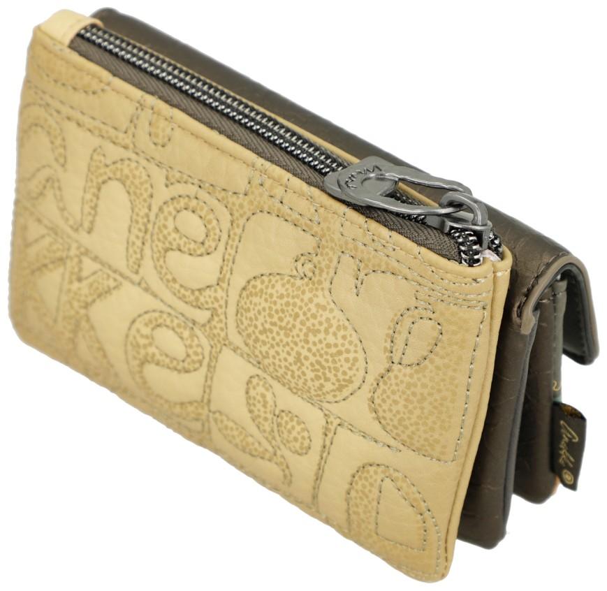 Geldtasche Anekke bronze Muse dunkelbunt Amphora Überschlag Stepp