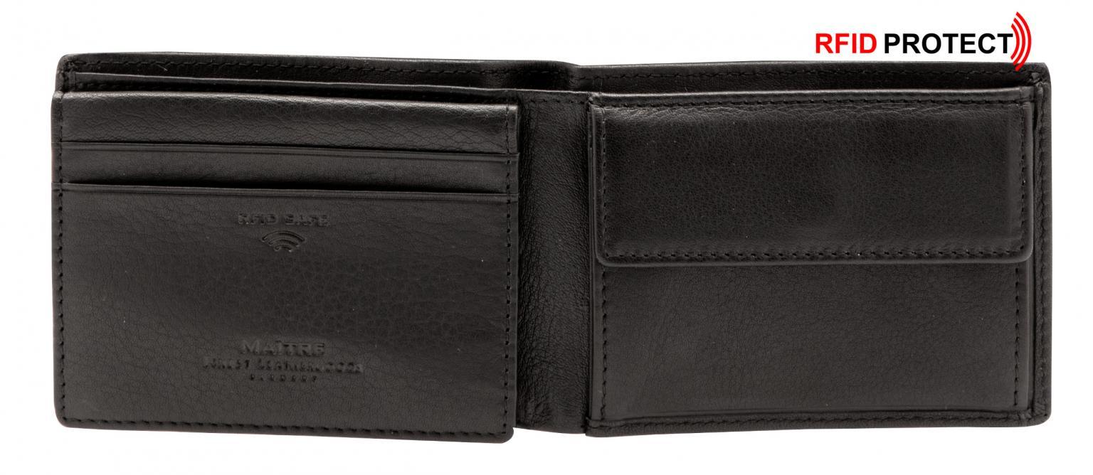 Geldtasche Herren Maitre F3 Gerold BillFold schwarz RFID Safe