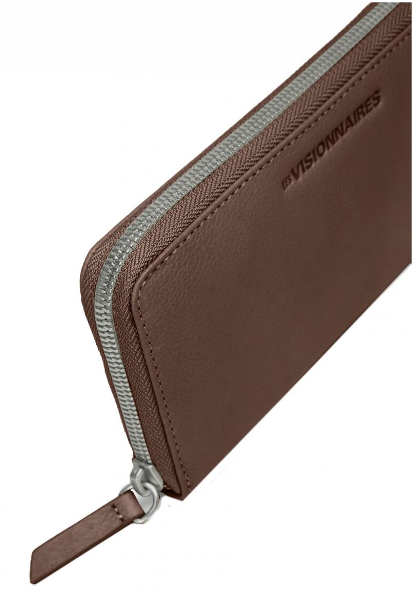 Geldtasche Lily Soft Grainy Les Viosionnaires braun Ziparound
