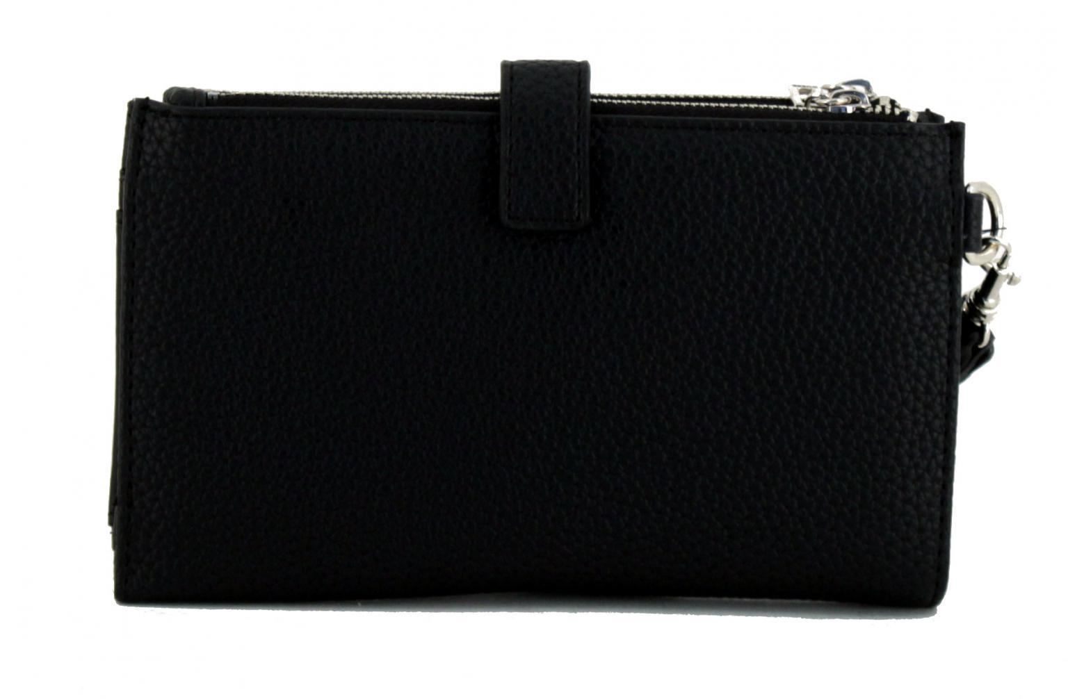 Geldtasche grau Eco Brenton SLG Coal Logo Alloverprint Guess