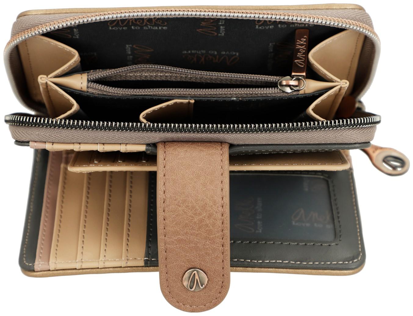 Geldtasche metallic Anekke Intentions Real erdig RFID