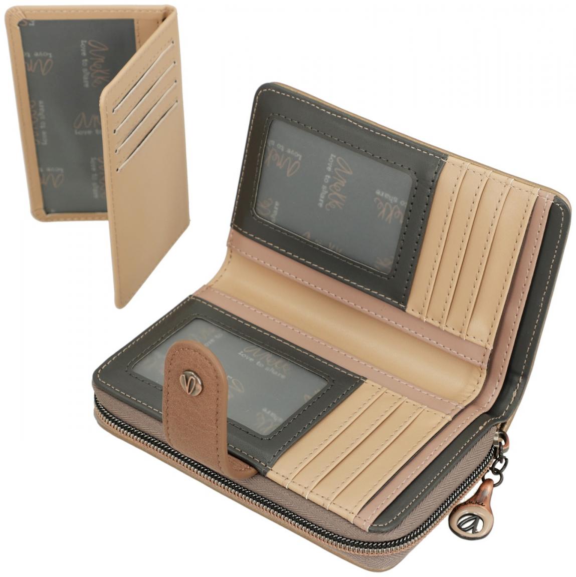 Geldtasche metallic Anekke Intentions Real erdig RFID