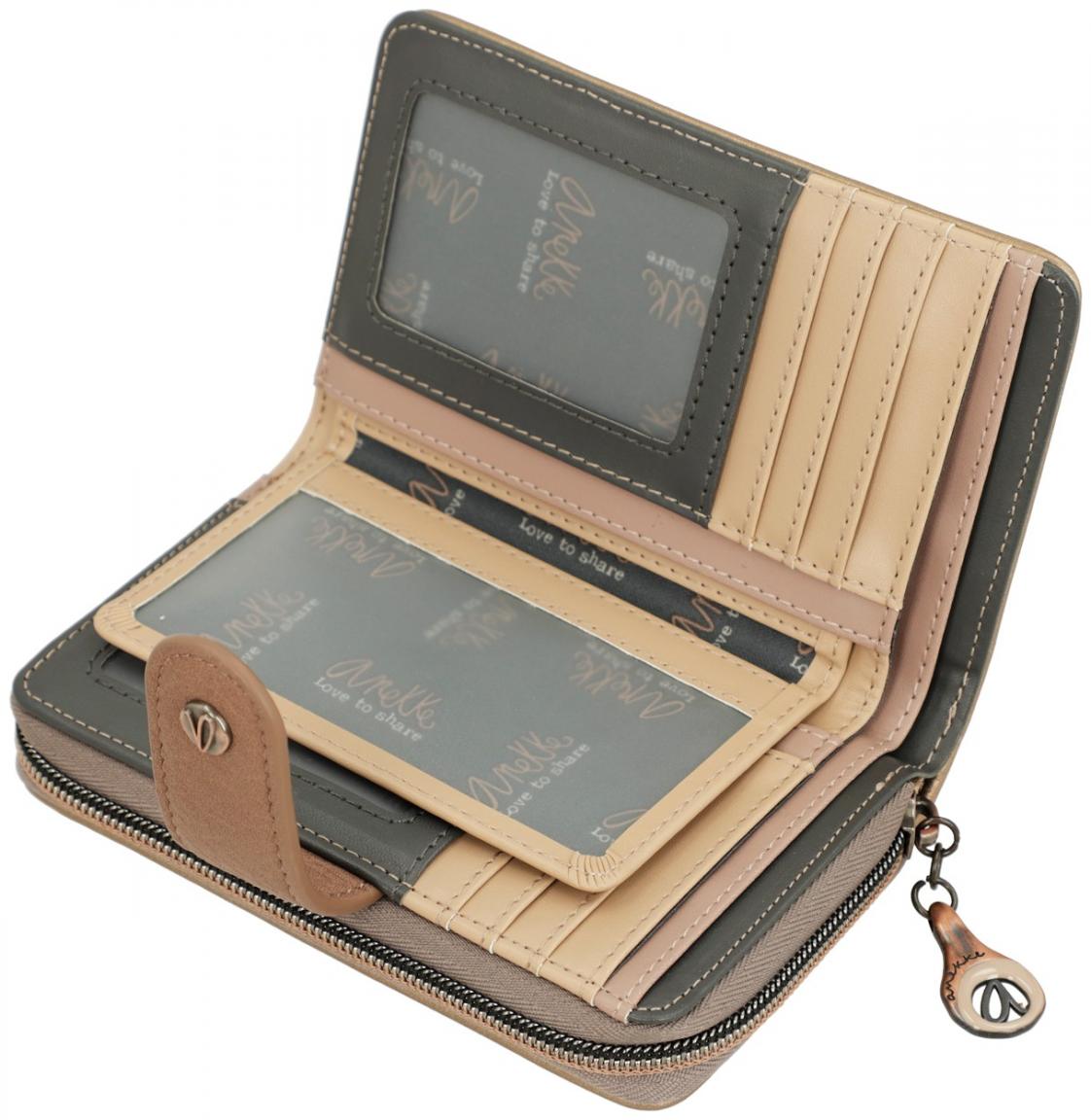 Geldtasche metallic Anekke Intentions Real erdig RFID
