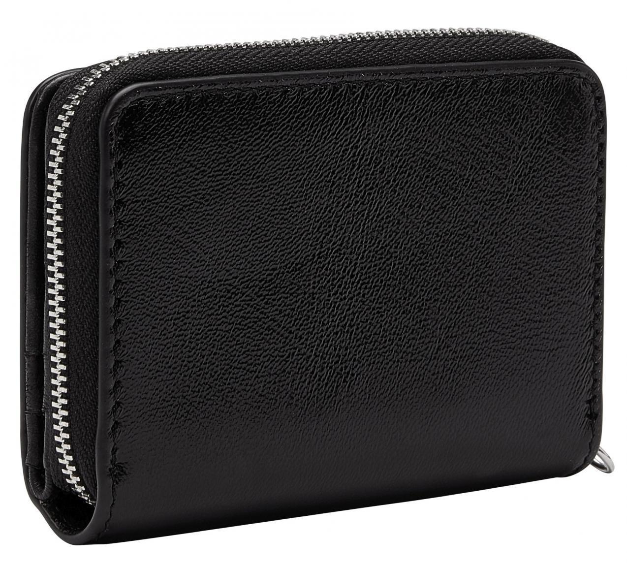Geldtasche mini Liebeskind Farrah Patent Alexis black glänzend Lammleder RFID