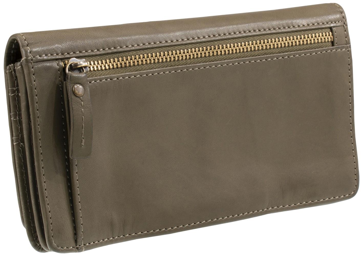 Geldtasche olivgrün mit Überschlag Maitre Steinbach Immine Purse