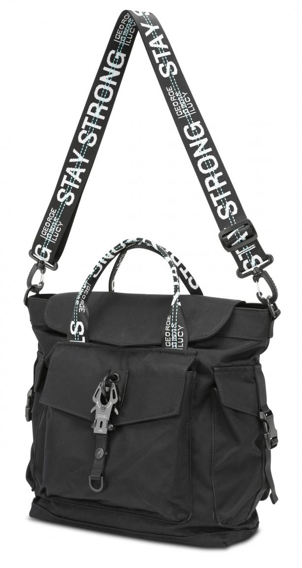 George Gina Lucy Tragetasche Persistpony Nylon Roots black stron