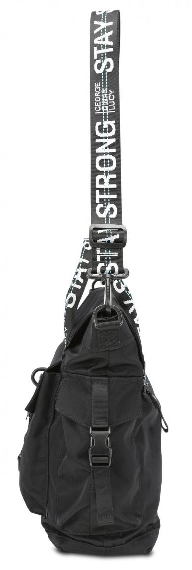 George Gina Lucy Tragetasche Persistpony Nylon Roots black stron