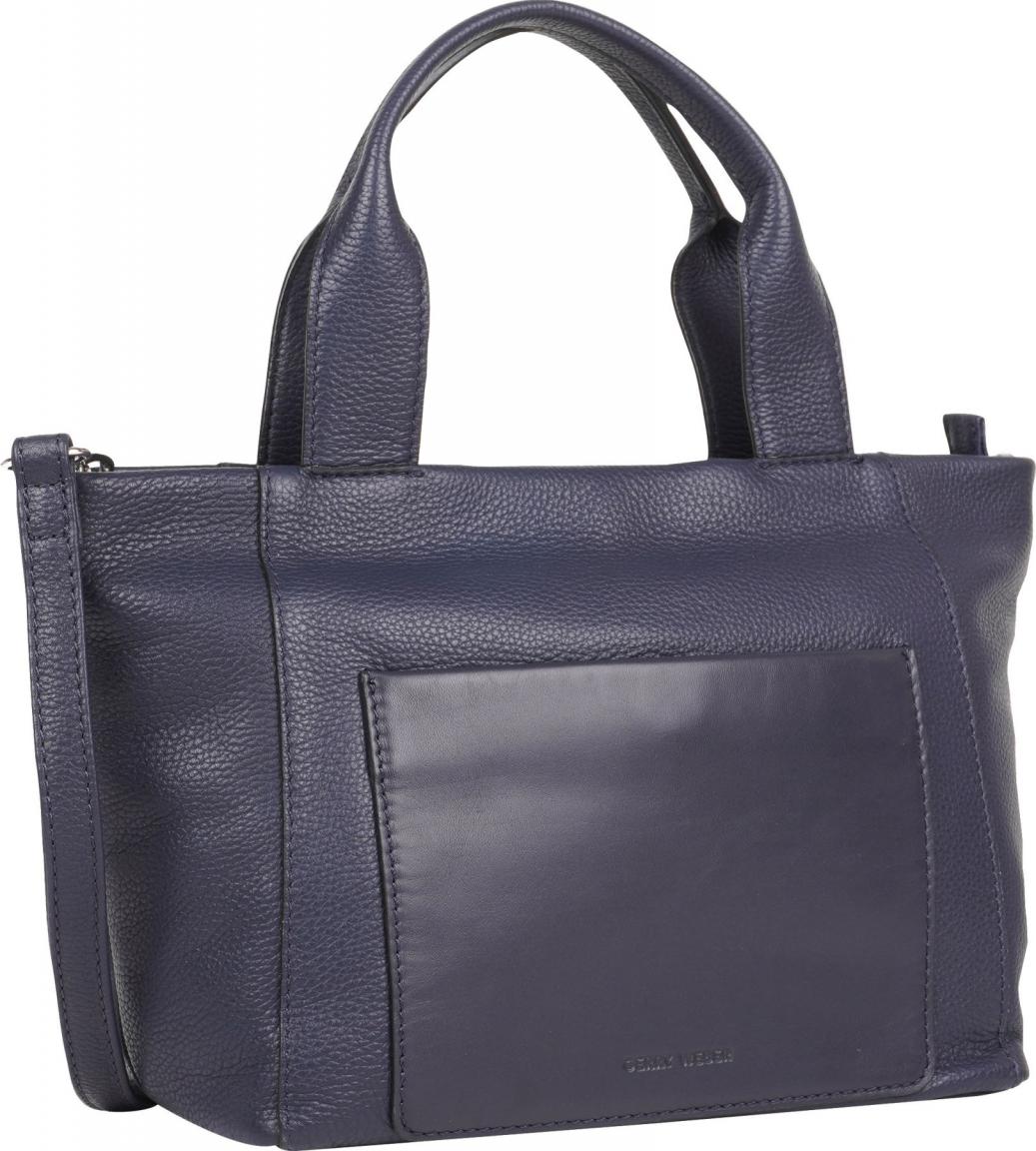Gerry Weber Lederhandtasche Ascona Dunkelblau crossover