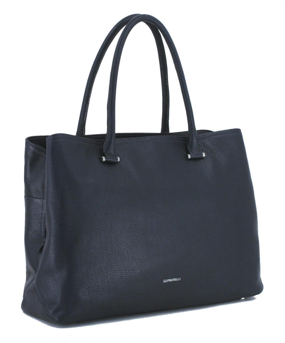 GiGi Fratelli Ledertasche mit Laptopfach rot Schultergurt