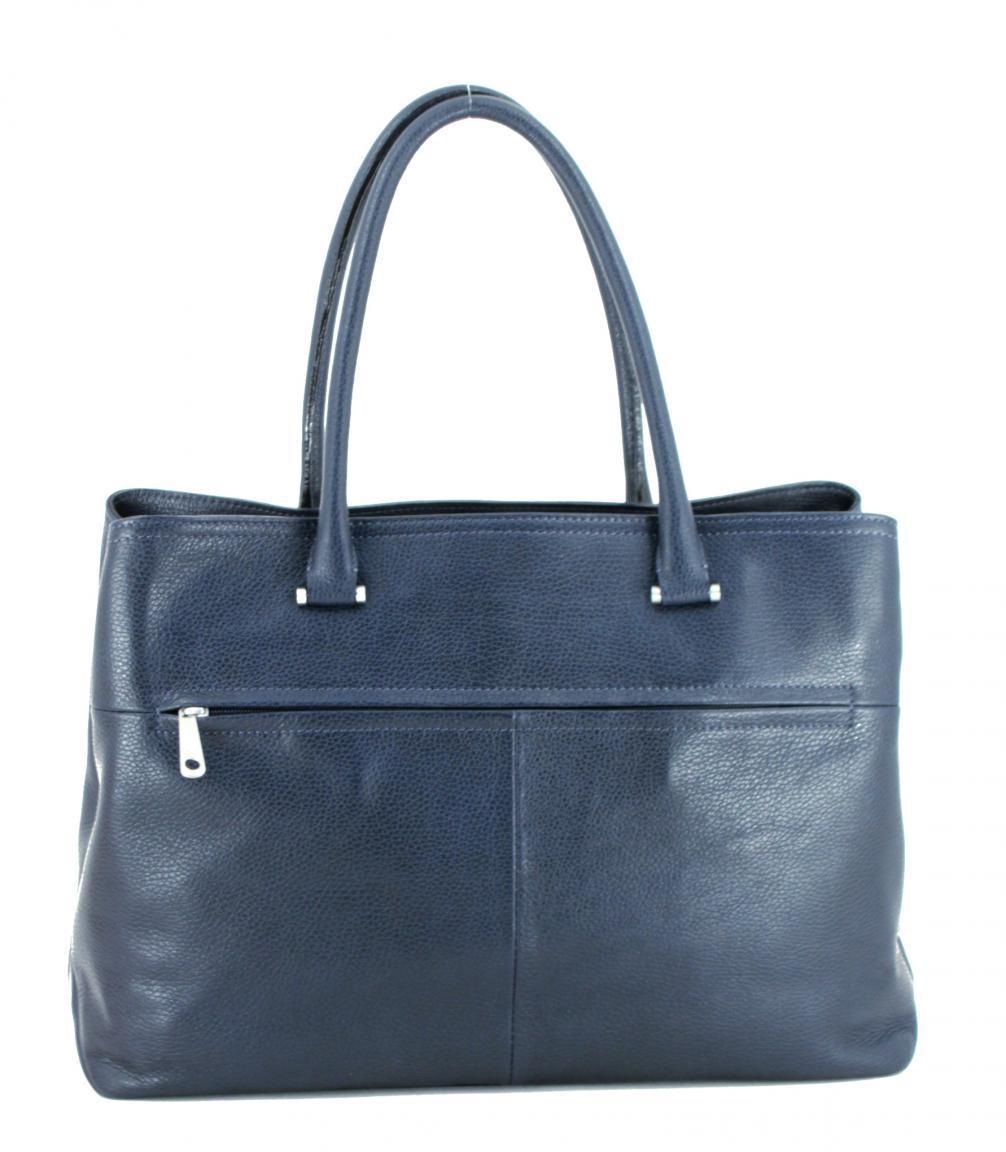 GiGi Fratelli Ledertasche mit Laptopfach rot Schultergurt