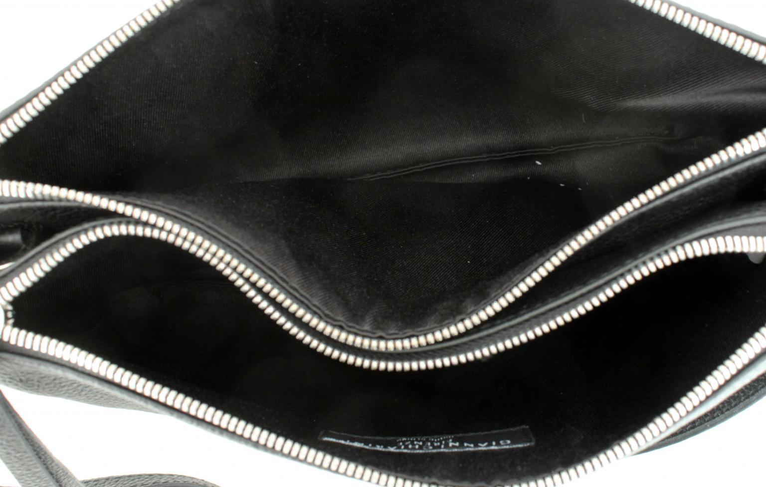 Gianni Chiarini Abendtasche Hermy Tortora grau zweigeteilt