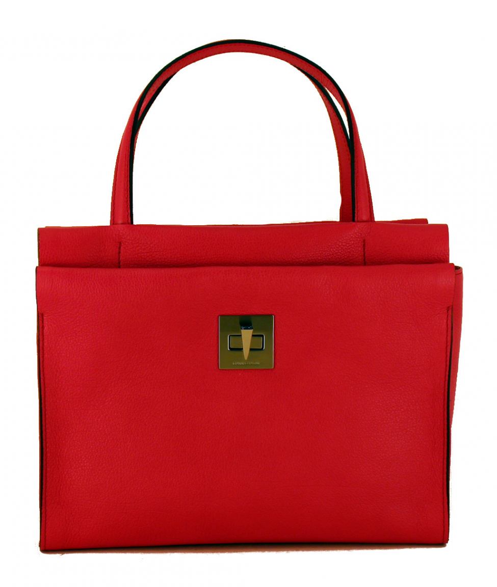 Gianni Chiarini Henkeltasche Leder Marble Elfenbein