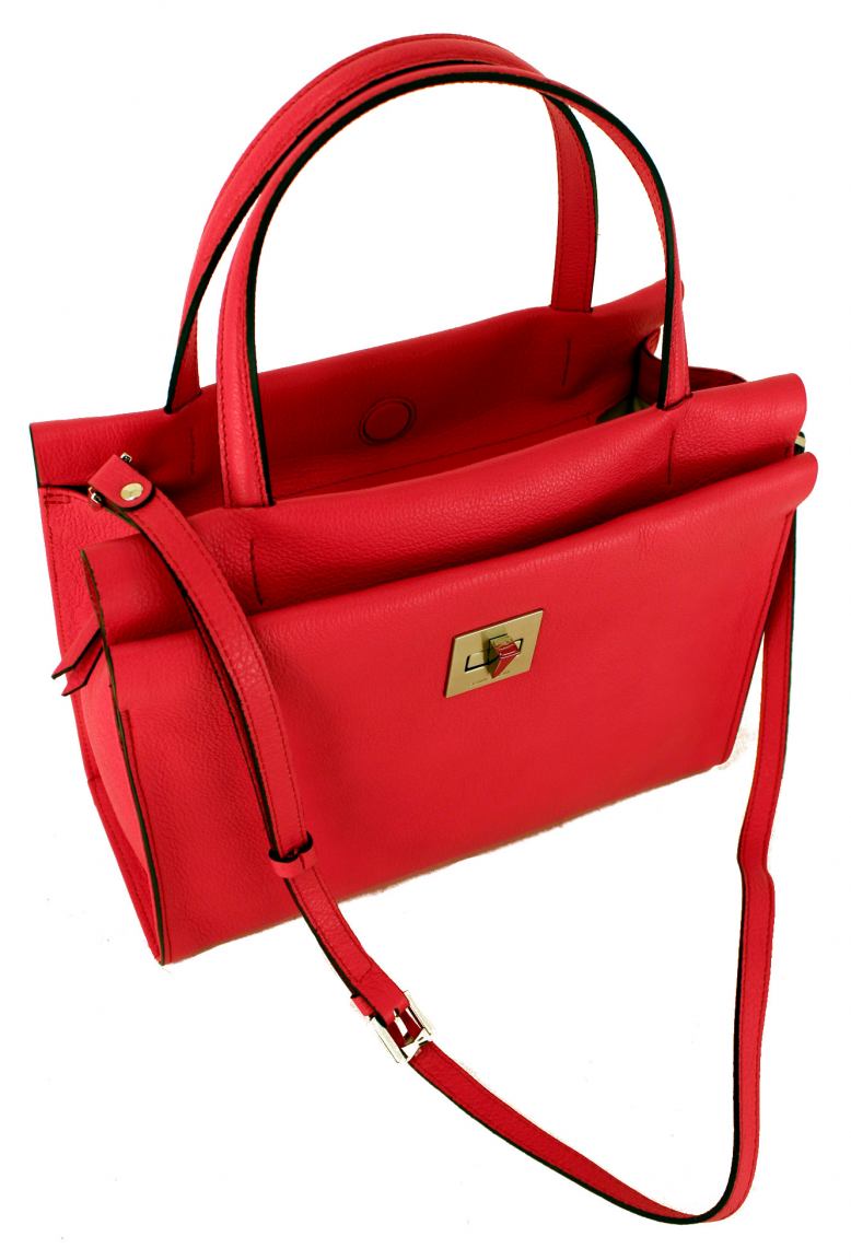 Gianni Chiarini Henkeltasche Leder Marble Elfenbein