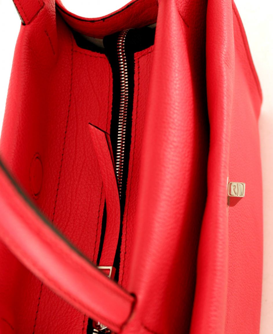 Gianni Chiarini Henkeltasche Leder Marble Elfenbein