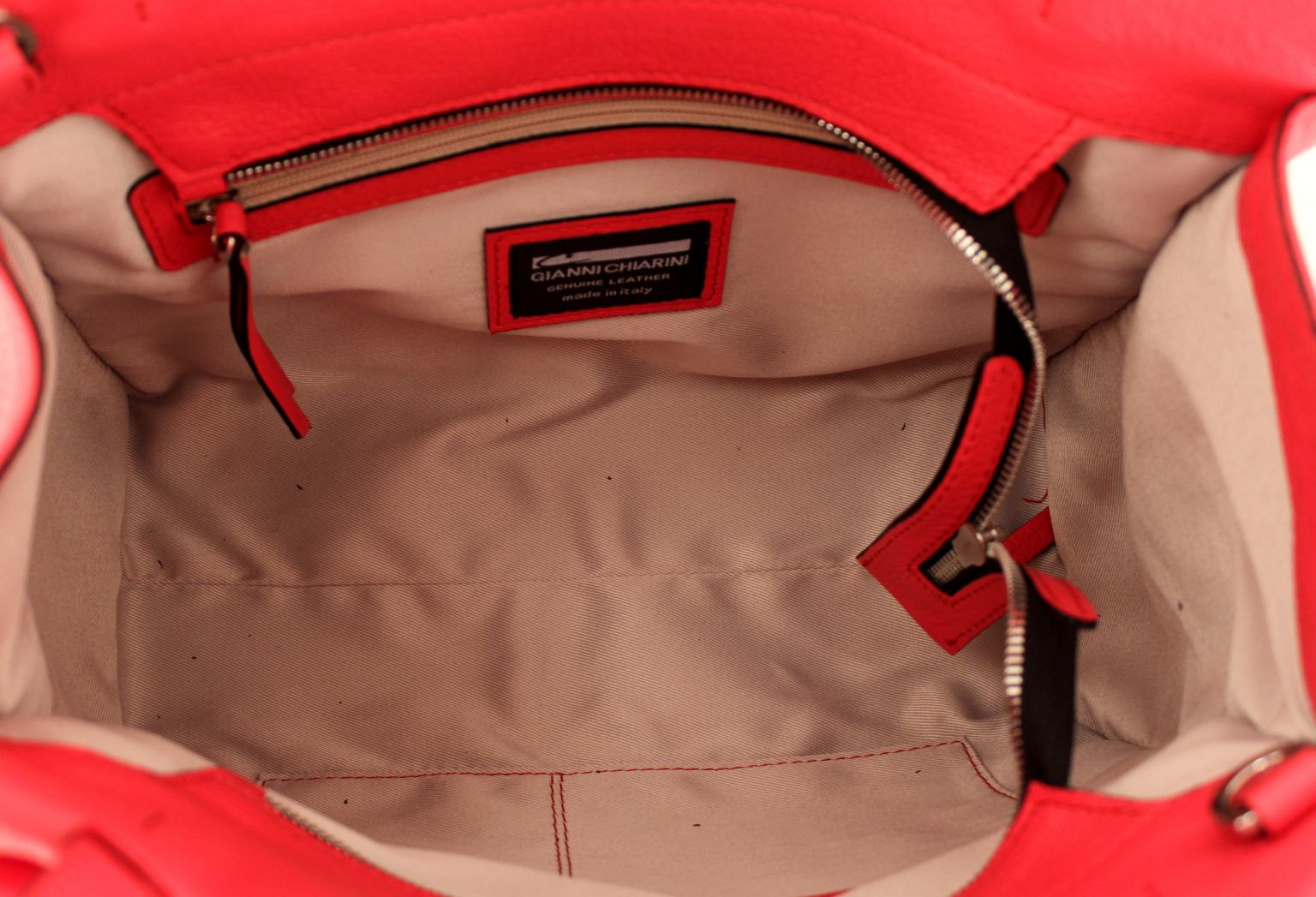 Gianni Chiarini Henkeltasche Leder Marble Elfenbein