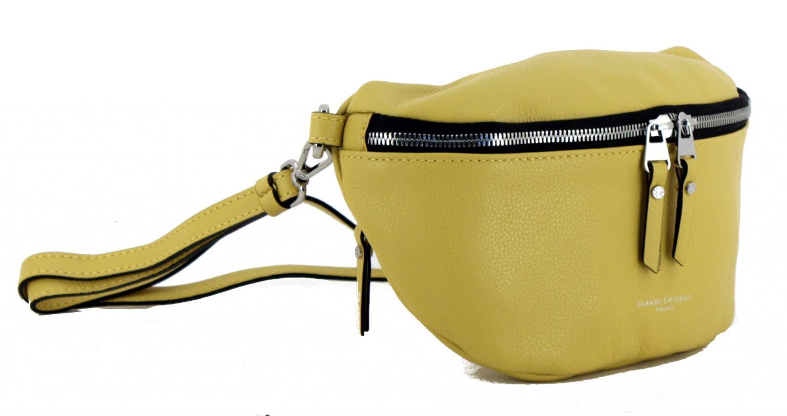 Gianni Chiarini Koala Custard gelb Bauchtasche Leder verstellbar