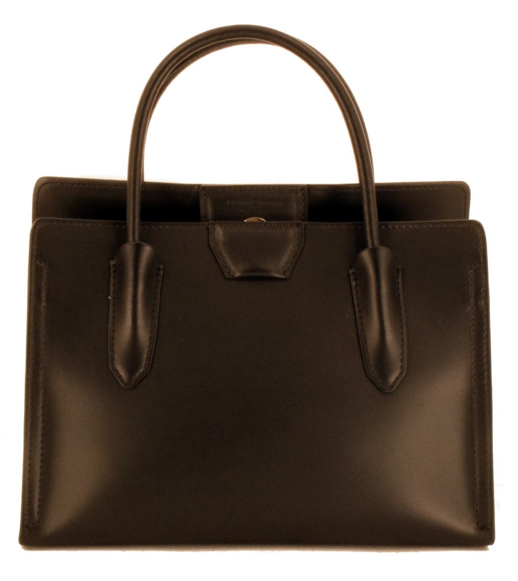 Gianni Chiarini Ledertasche Croco Nero Schwarz