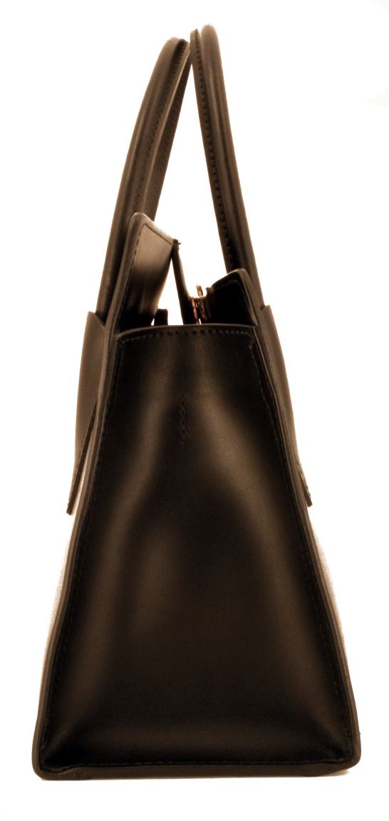 Gianni Chiarini Ledertasche Croco Nero Schwarz