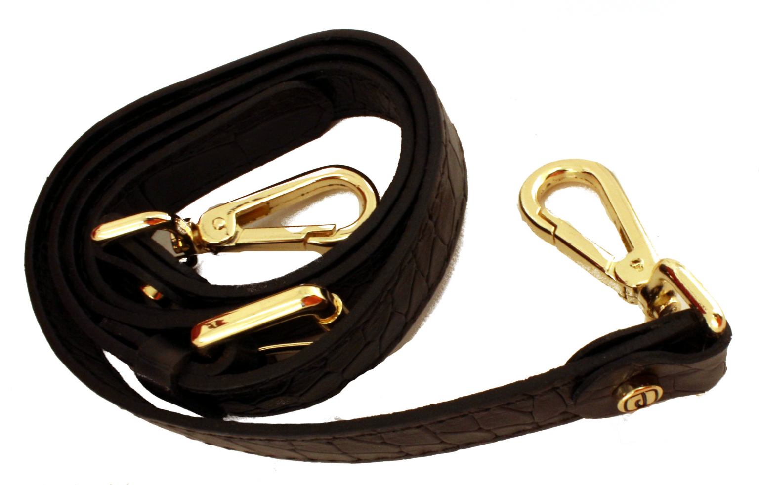 Gianni Chiarini Ledertasche Croco Nero Schwarz