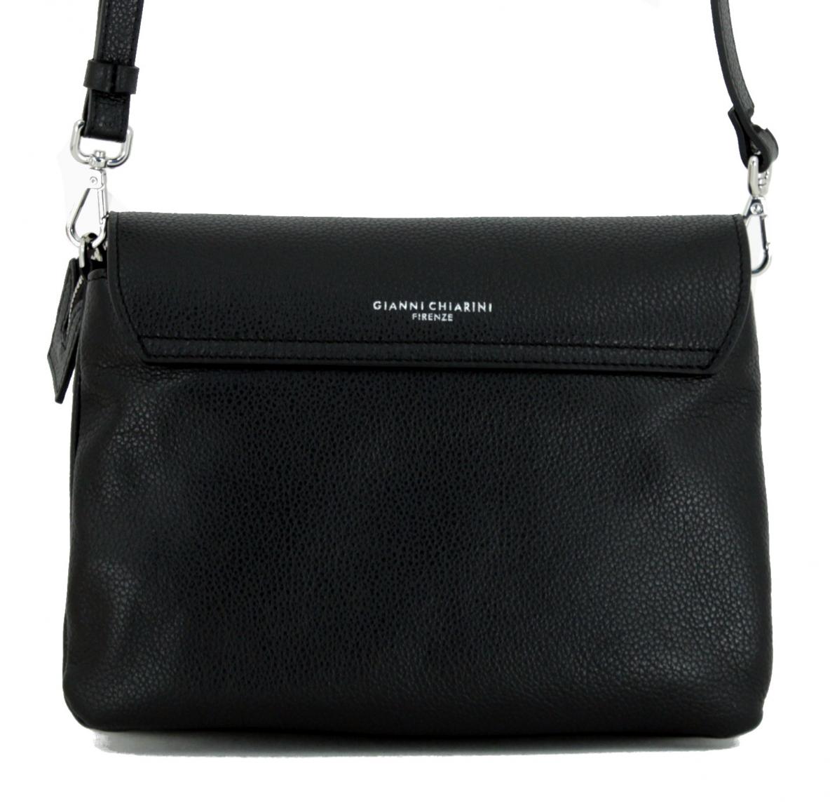 Gianni Chiarini Schultertasche Überschlag schwarz zweigeteilt