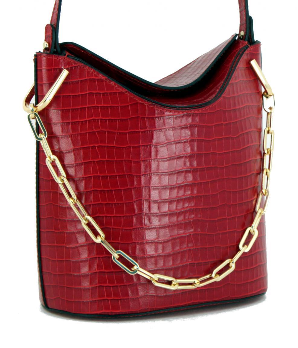 Gianni Chiarini Sophia Ceralacca Schultertasche rot Reptil