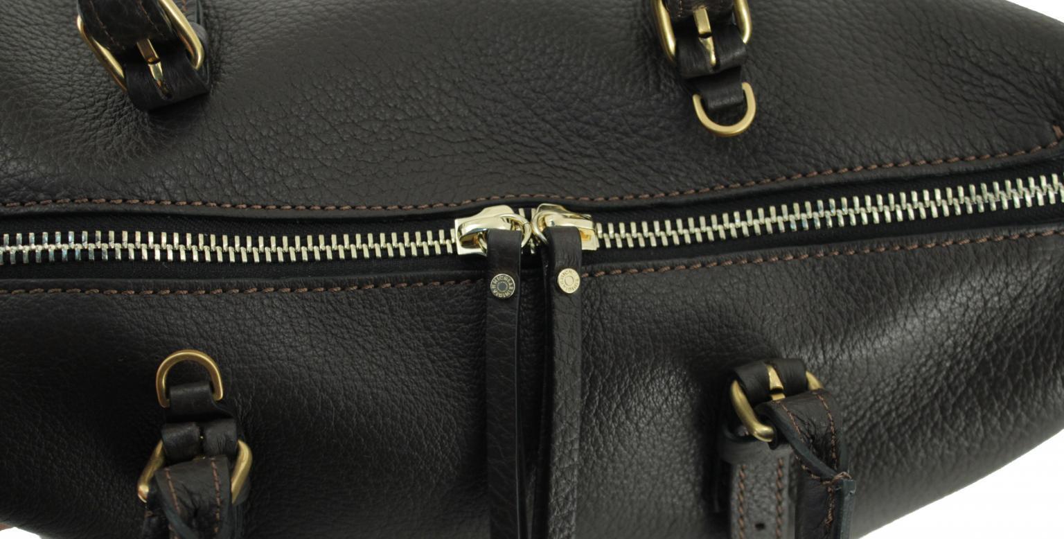 Gianni Chiarini Testa Di Moro Bella Henkeltasche dunkelbraun