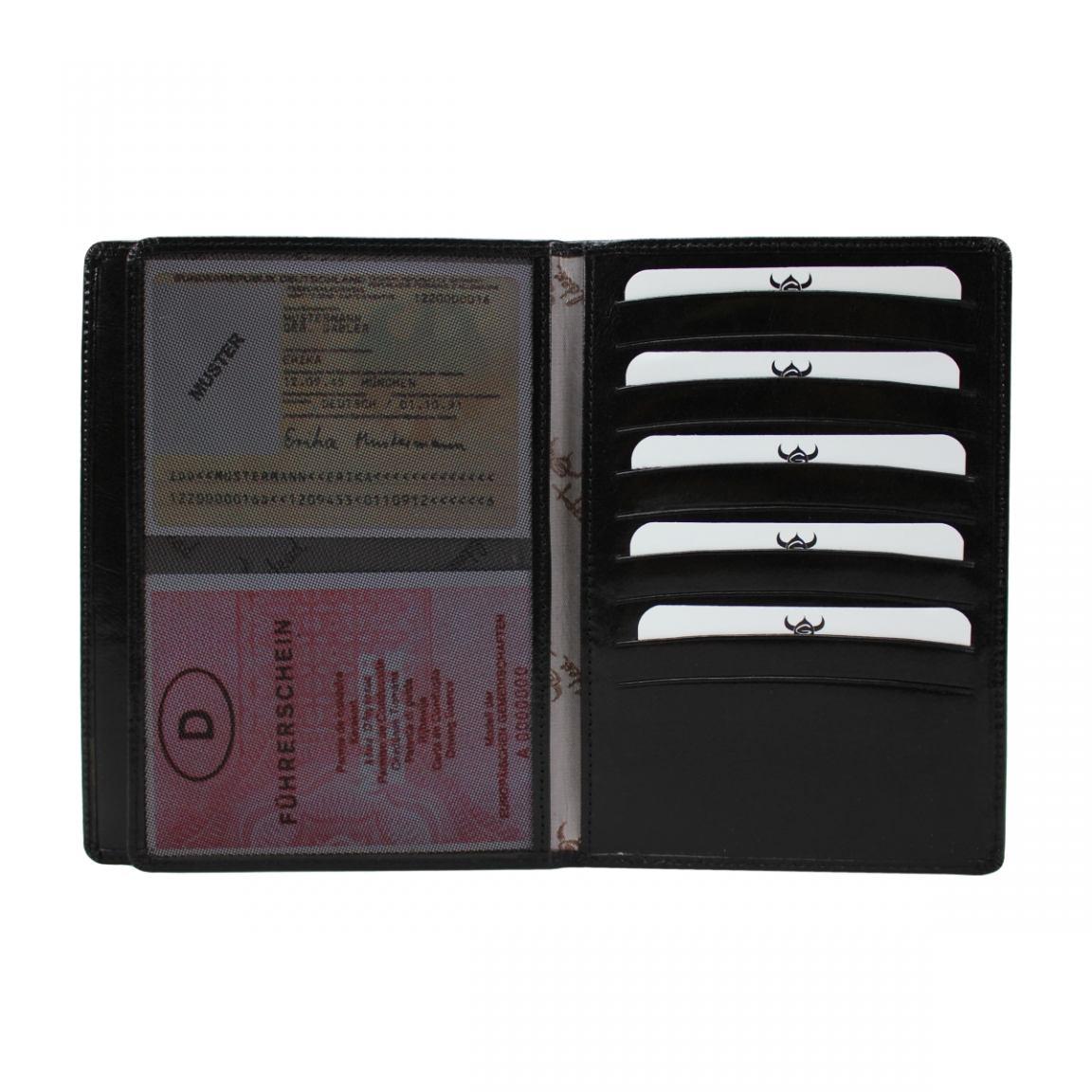 Golden Head Brieftasche ohne Hartgeldfach schwarz