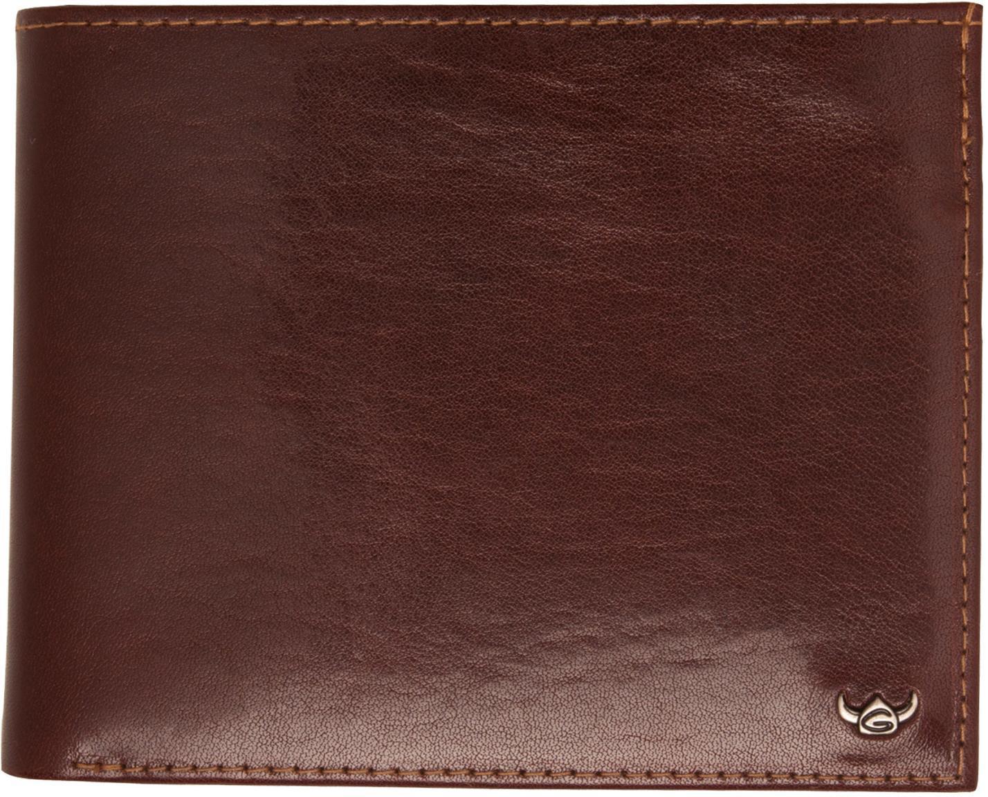 Golden Head Colorado Flap and Coin Herrenbörse tabacco Braun RFID Datensafe