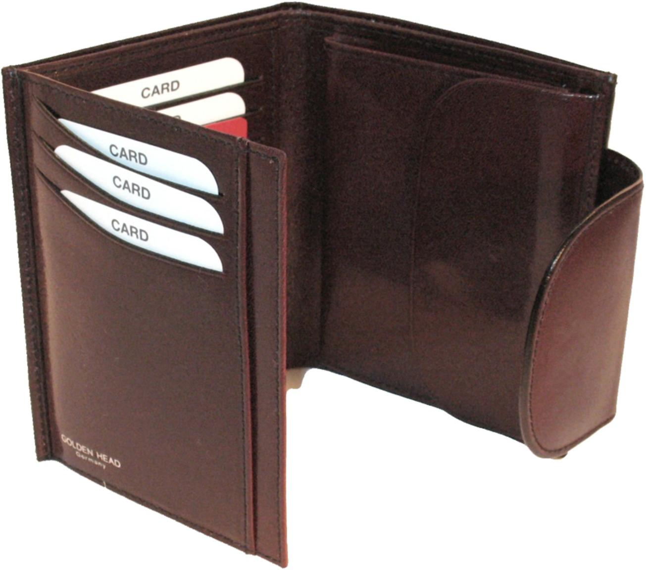 Golden Head Kombischeintasche mit Riegel Bordeaux