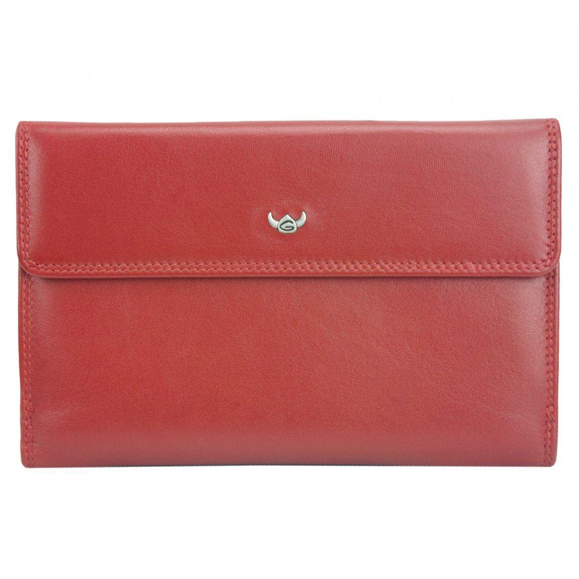 Golden Head Polo Geldtasche Damen Leder rot