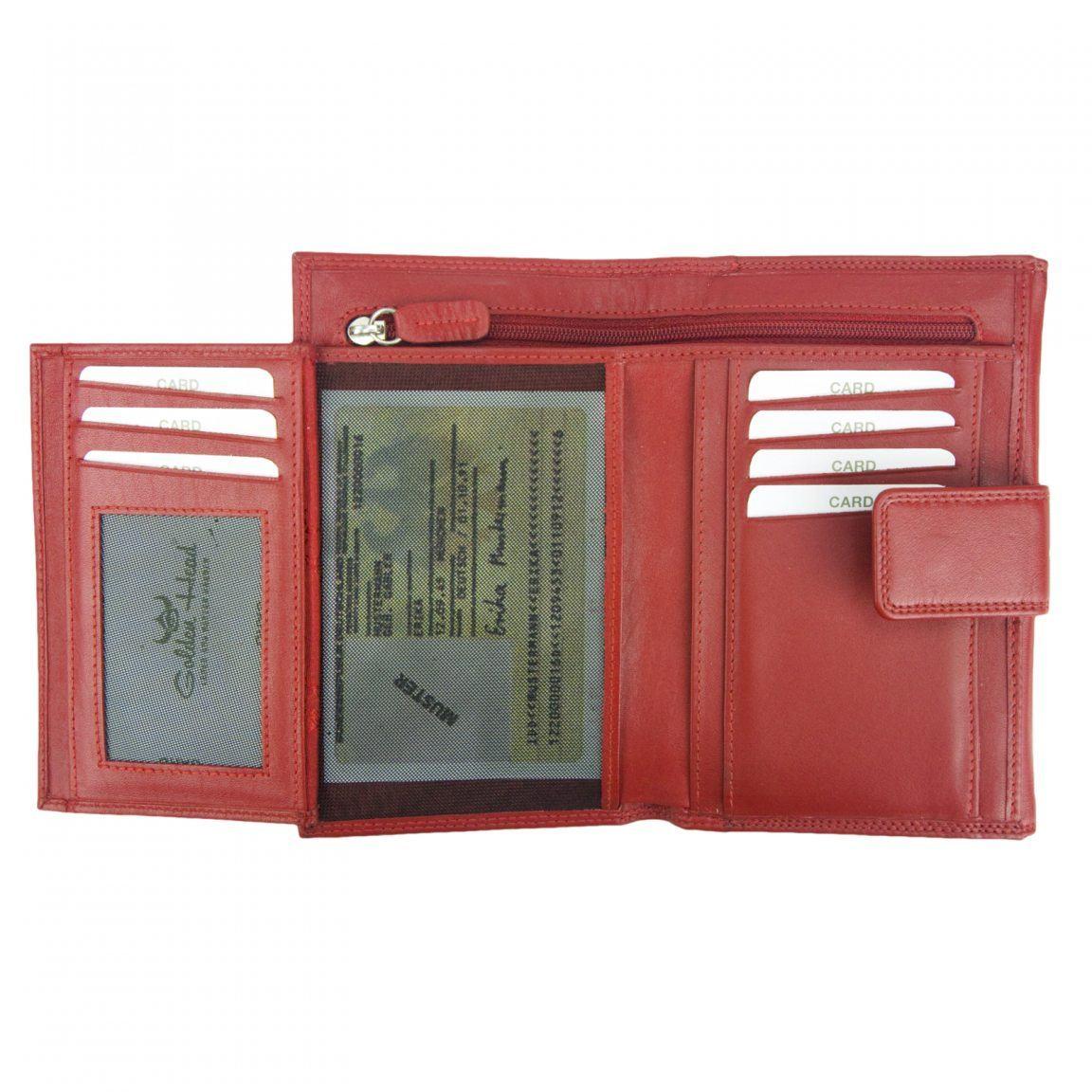 Golden Head Polo Geldtasche Damen Leder rot
