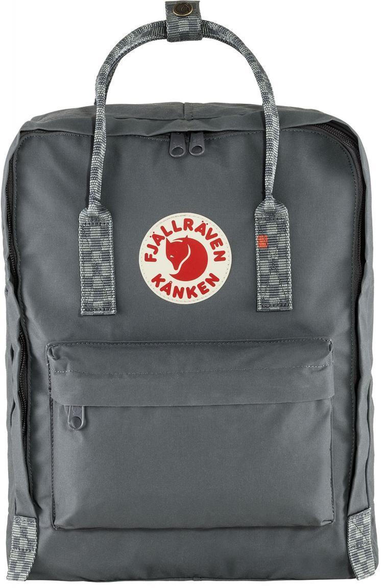 Grauer Freizeitrucksack Fjällräven Kanken Super Grey-Chess Pattern