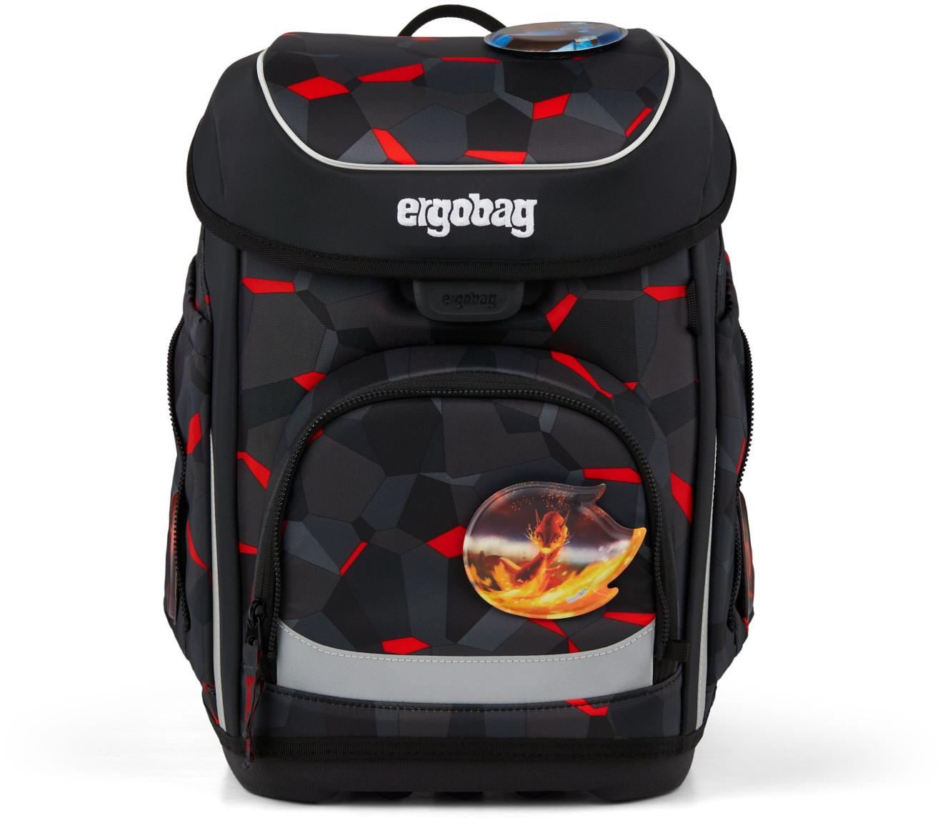 Grundschulset 5teilig ergobag Cubo TaekBärdo schwarz rot Drachen Ninja