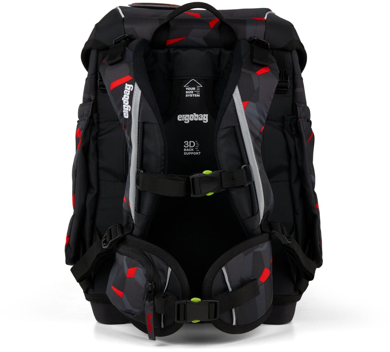 Grundschulset 5teilig ergobag Cubo TaekBärdo schwarz rot Drachen Ninja