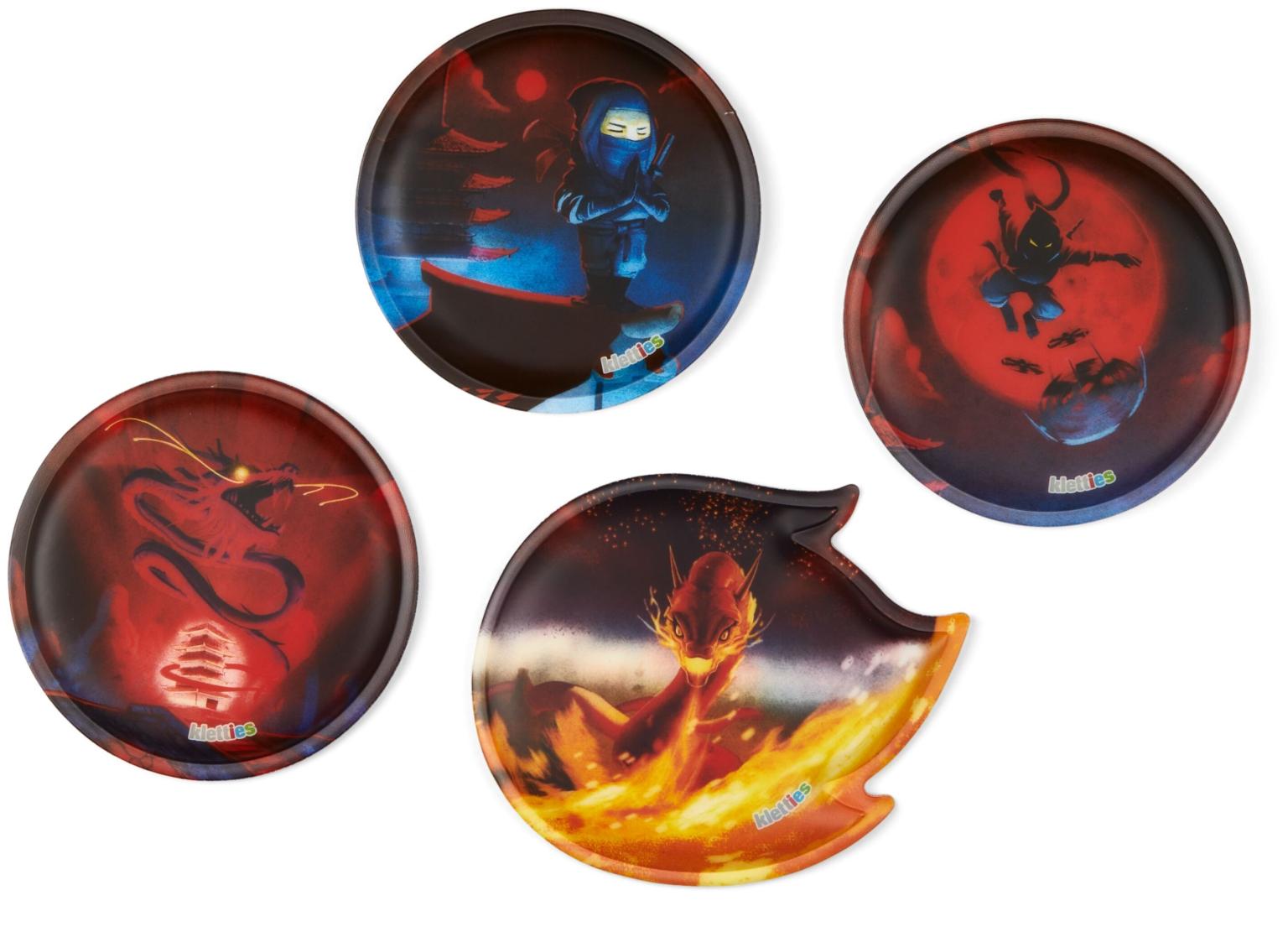 Grundschulset 5teilig ergobag Cubo TaekBärdo schwarz rot Drachen Ninja