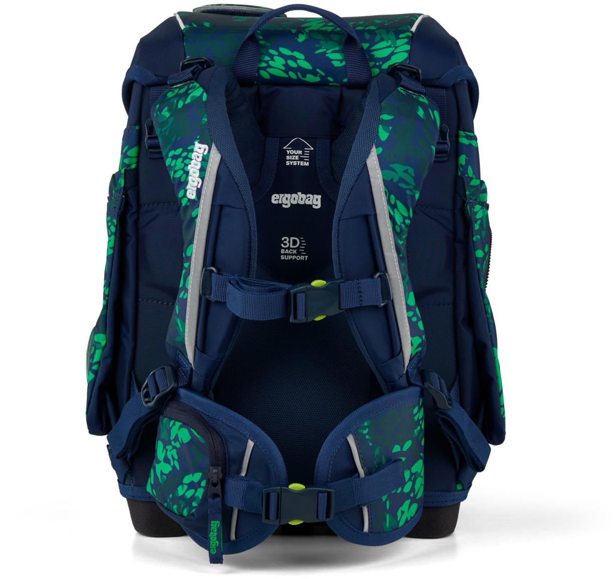 Grundschulset Ergobag Cubo DrachenbezwingBär dunkelblau grün