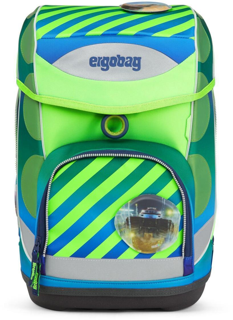 Grundschultasche Set TruckBär Ergobag Cubo neongrün blau