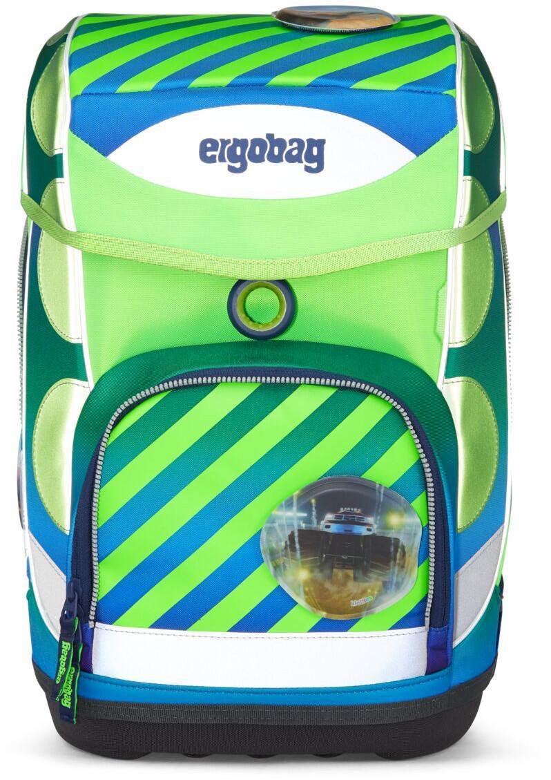 Grundschultasche Set TruckBär Ergobag Cubo neongrün blau