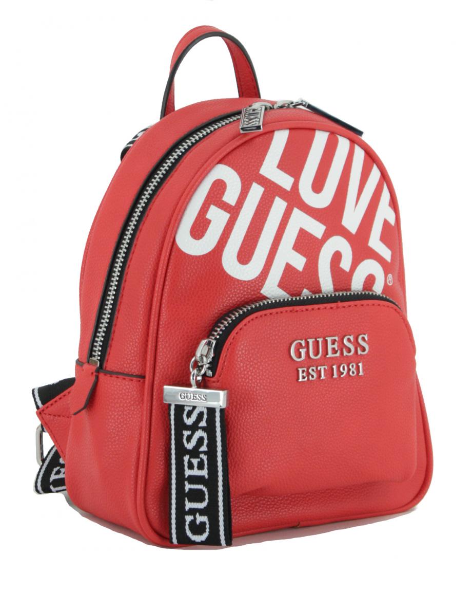 Guess Minirucksack Haidee rot Schriftzug Backpack Bags & more