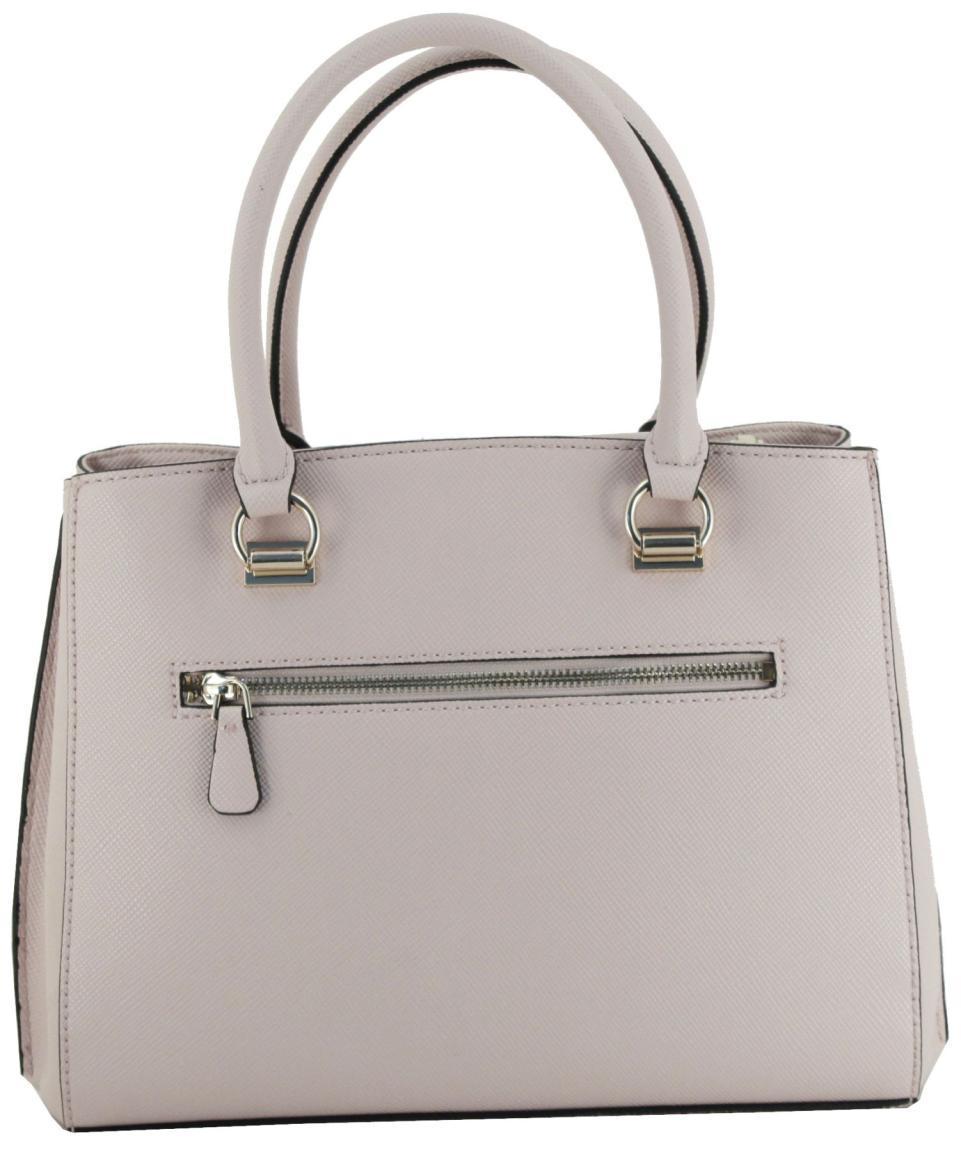 Guess Alexie White Multi Kurzgrifftasche Crossover Rosa Etuianhänger