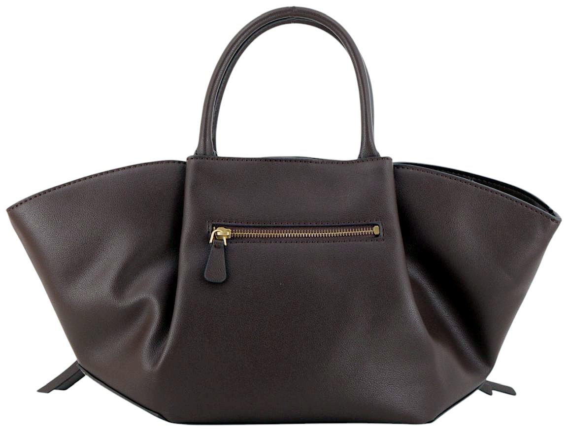 Guess Allegra Kurzgrifftasche Velours Espresso - Dunkelbraun