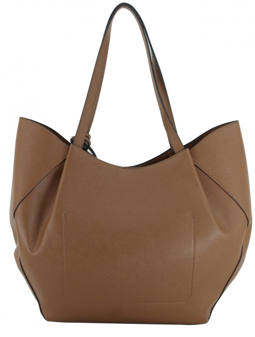 Guess Amorette Shopper mit Innentasche Cognac braun