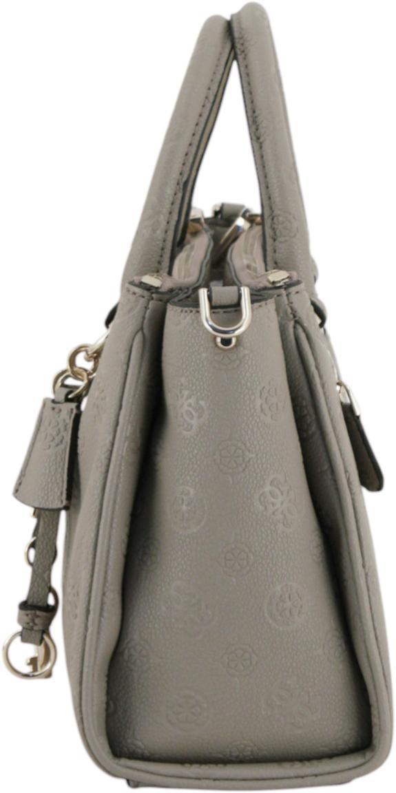 Guess Anise Kurzgrifftasche Stone Hellbeige Logoprägung