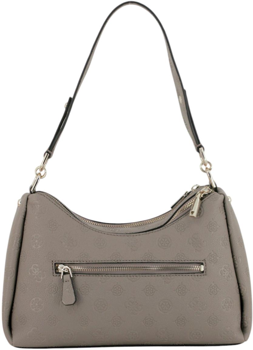 Guess Anise Schultertasche Stone Hellbeige Logoprägung