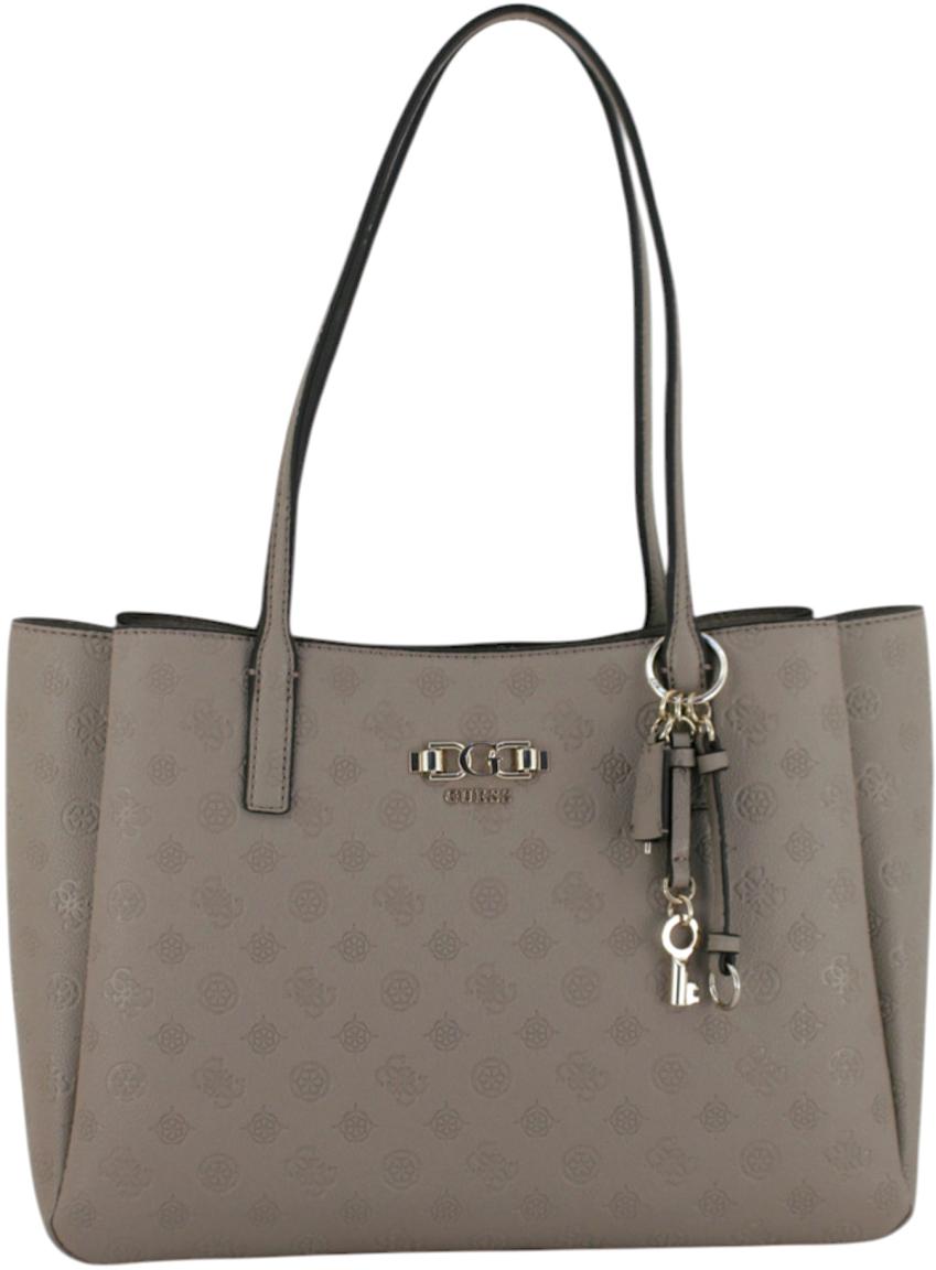 Guess Anise Shoppertasche Laptopfach Schwarz Logoprägung