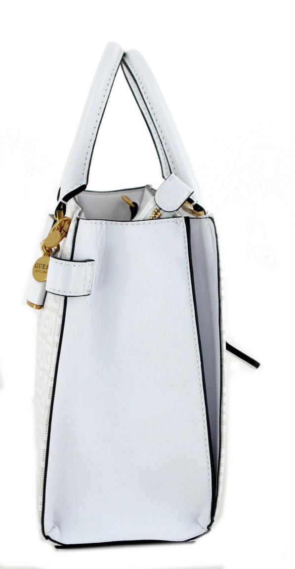 Guess Atene Satchel weiß Lochmuster Kurzgrifftasche