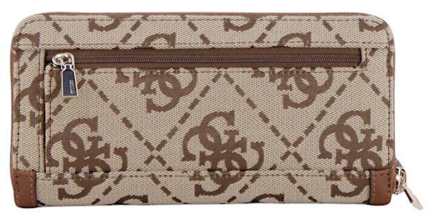 Guess Audrey Logo SLG Portemonnaie Latte Logo - Braun